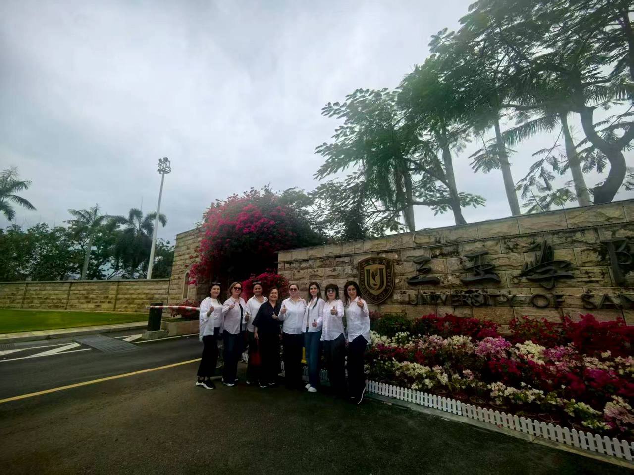 Campus visit at the University of Sanya, Hainan